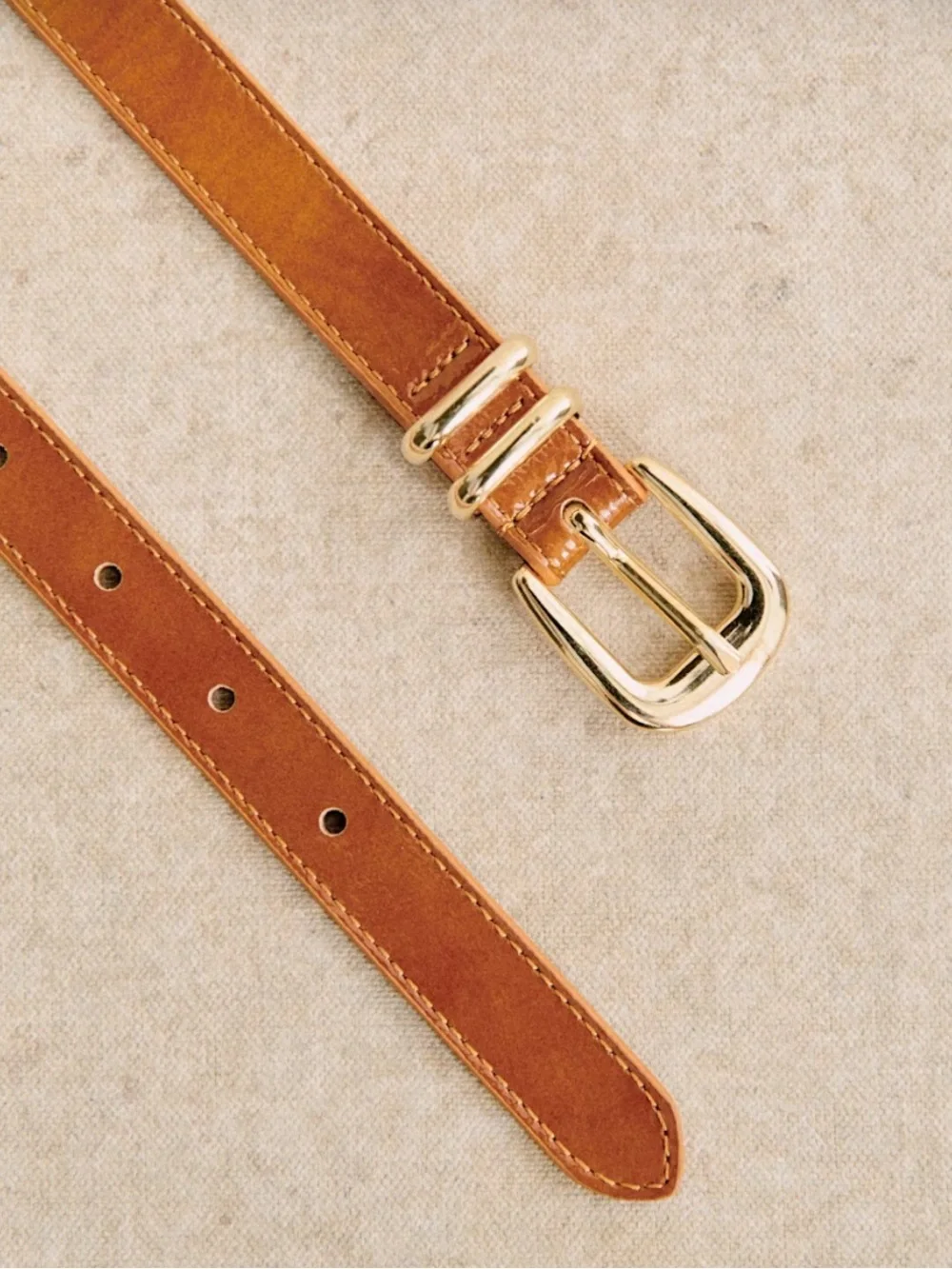 Sezane polished cognac
